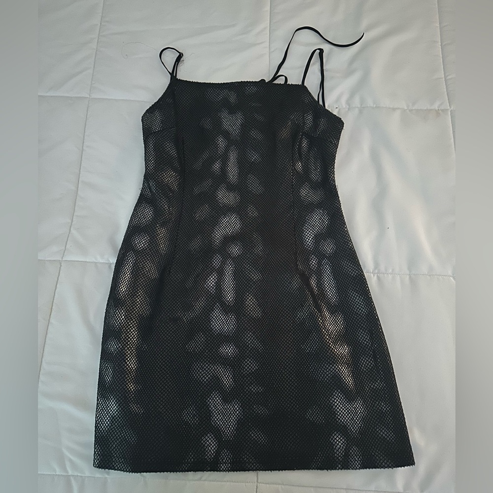 Urban outfitters snake skin black mini dress women’s medium